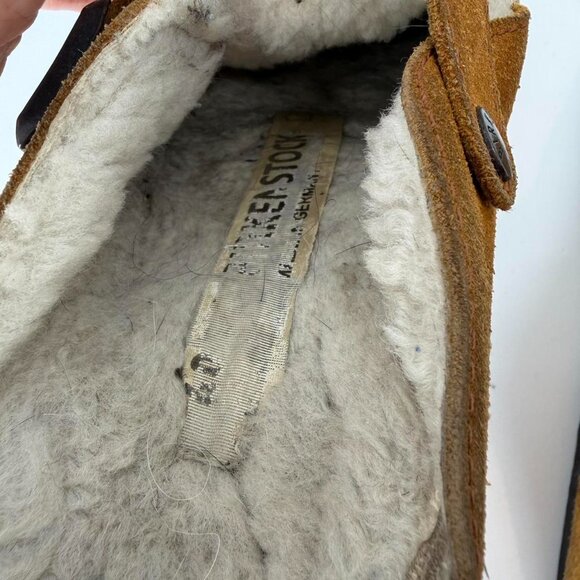 Birkenstock Brown Shearling Mules 40 US 9,5 - Picture 3 of 4